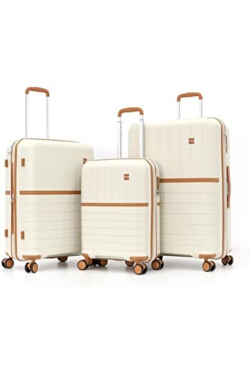 Titan Spinner Luggage with Digital Lock, L 28-M 24-S 20, White, Polycarbonate (PC)