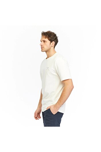 raru 100% Cotton T-Shirt Pateo Ecru
