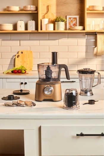 Karaca Mastermaid 10 in 1 Multifunctional Food Processor Walnut Brown 2000W