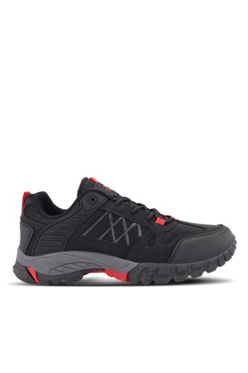Slazenger Χειμερινές αδιάβροχες ανδρικές μπότες με κορδόνια μαύρο/κόκκινο