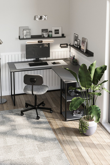 Bofigo Çalışma Masası Ofis Masası Köşe Masa Bilgisayar Masası Odin Antrasit
