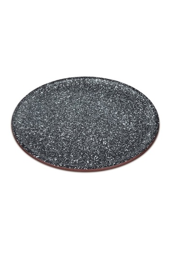 Blaumann Carbon steel pizza tray, size 36x1.1 cm, two layers, ceramic marble coating