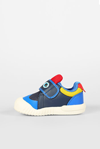 Vicco Loca Printed Baby Boy Navy Blue Casual Shoes