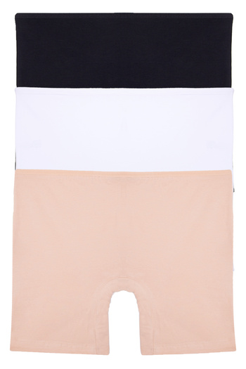 Nicoletta Women's Long Panties, Cotton Shorts, Pack of 3 Mixcolor