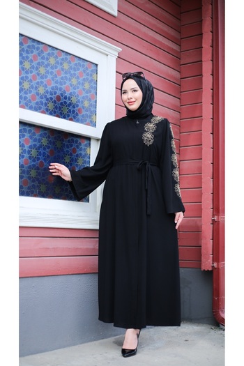 Moda İncir Beaded Ferace
