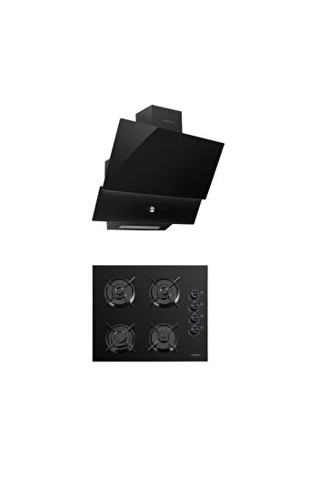 Luxell 2 Lİ SİYAH CAM SET (DAVLUMBAZ-ANKASTRE OCAK)