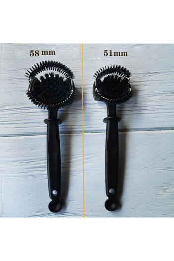 MIBRU Coffee grouphead brush cleaning tool black 58mm