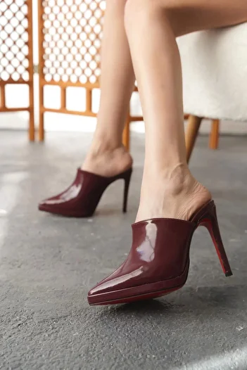 PayBuy Women's Elegant Shoes Short Platform Thin Heeled Slippers Special Design Evening Dress Shoes