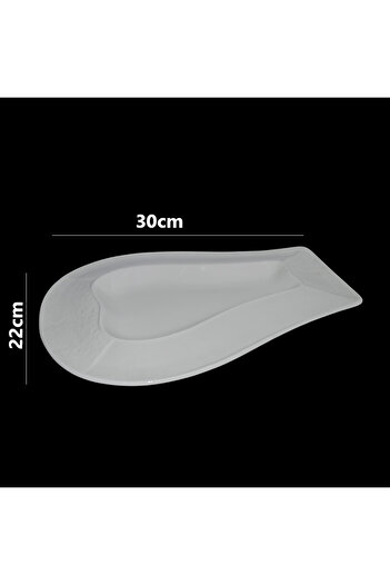 Generic ceramic fish-shaped serving plate