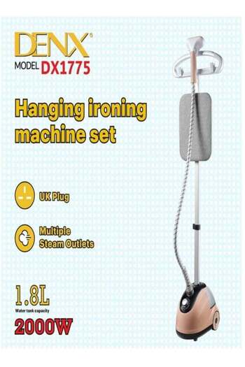 Denx DX1775 Hanging Ironing Machine Set Professional Garment Steamer 2000W, 50s Steam Setting Time,