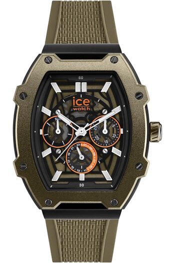 Ice Watch ICE Boliday Skel Steel Men's Watch with Silicone Strap (Medium)