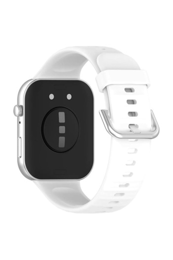 REDz Accessories Curea sport din silicon, compatibilă cu Huawei Watch Fit 3, subțire, reglabilă, albă