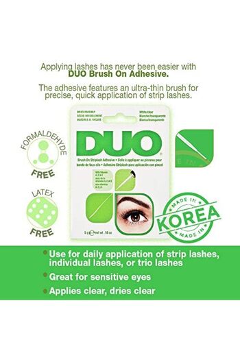 Duo Brush-On Strip Lash Adhesive - Clear, 5g