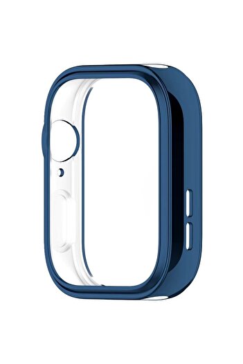 REDz Accessories Full Body Case, Compatible with Huawei Watch Fit 3, Screen Protector, Silicone, Navy Blue