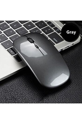 REDz Accessories Wireless Mouse with 500mAH Battery, iTrend M750, 2.4Ghz and BT Connection, Gray