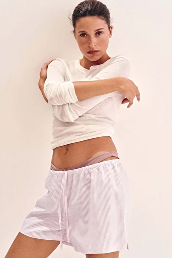 H&M 2-pack cotton poplin pyjama shorts