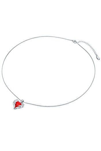 Rafaela Donata Silberhalskette Kette mit Anhänger Sterling Silber verziert mit Kristallen von Swarovski® heller Sia