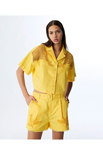 Twist NAKIŞLI OVERSIZE GÖMLEK