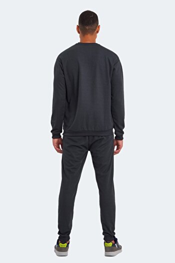 Slazenger Ανδρική αθλητική φόρμα Casual Crew Neck Σετ Σκούρο Γκρι