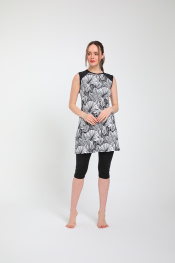Chelly SEMI COVERED Sleeveless Hijab Swimsuit