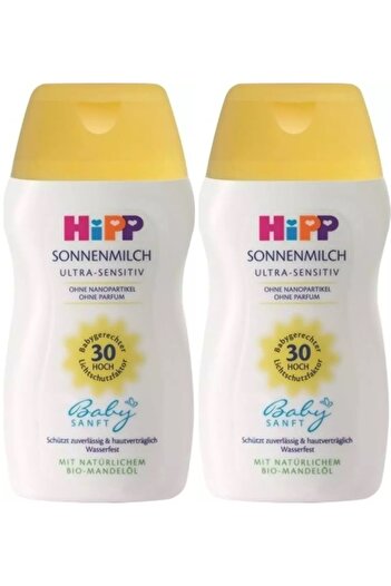 Hipp Babysanft Sun Cream - Sonnen Gesıchtscreme for Face 30 Factor Ultra Sensitive 50ml (Set of 2)
