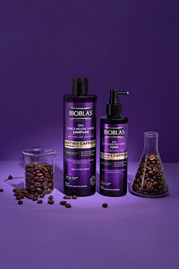 Bioblas Kafein Arjinin Biotin Saç Dökülmesi Karşıtı Şampuan 400 Ml Besleyici, Güçlendirici, Dökülme Karşıtı