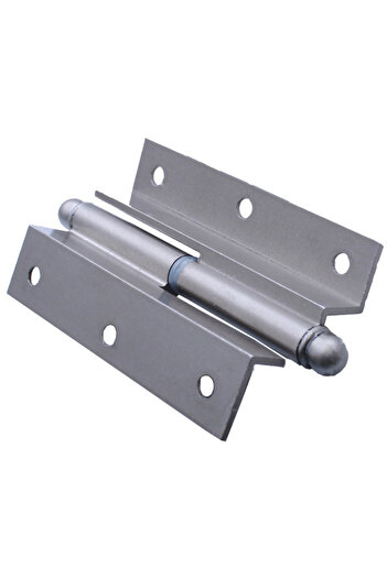 flores Aluminum knee hinge, for door, satin, left, 100 x 25 mm, 2 pcs / set
