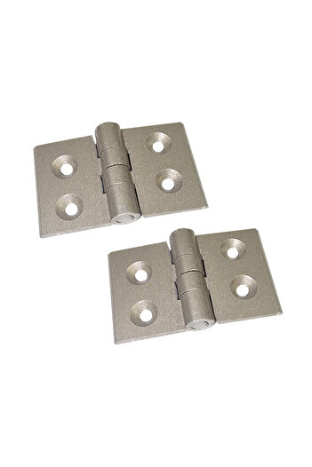 flores Aluminum hinge, right, for door, satin, 40 x 25 mm, 2 pcs / set