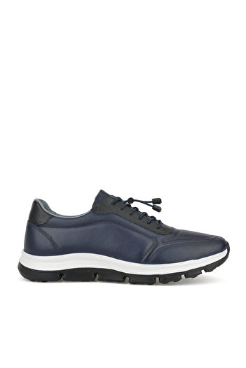 Ziya Men's Navy Blue Genuine Leather Shoes - 1411013 Z255