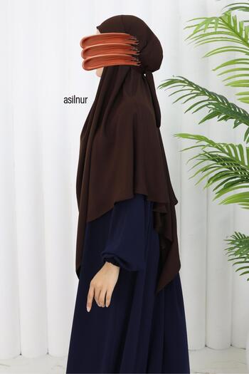 ASİLNUR Vera Single Layer Soufflé Bitter Brown