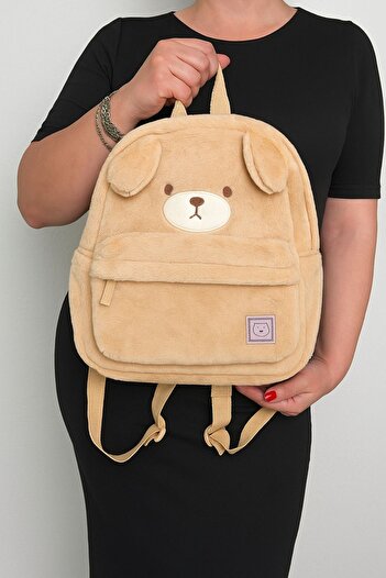 Ecrou Plush Cute Bear Backpack