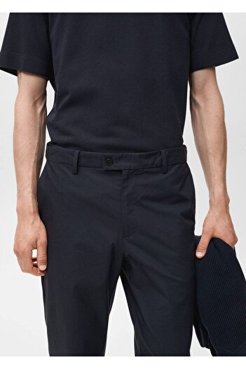 MANGO Man 100% Cotton Slim Fit Trousers