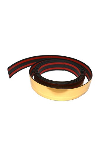 Trend Garaj Gold Altın Yapışkanlı Nikelaj Tampon Panjur Şeridi 40 Mm 3 Metre