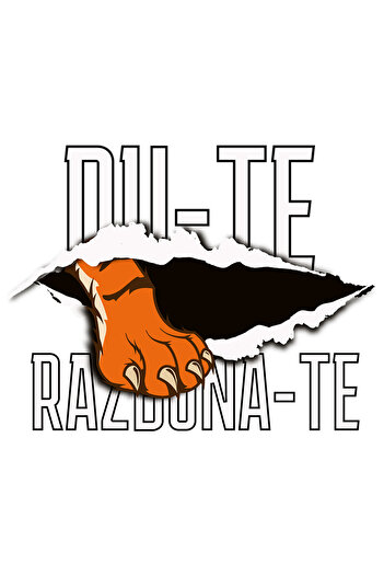StoryGift Romania Sticker Autocolant 70CM Adeziv laba de tigru ruptura foaie du-te razbuna-te motivational fii t