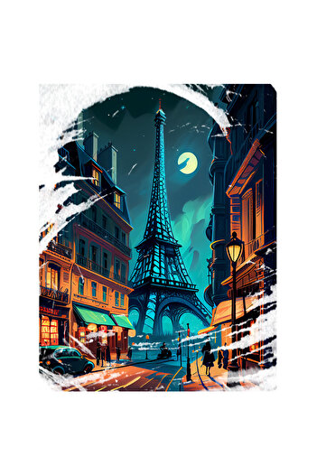 StoryGift Romania Sticker Adeziv 90CM Cu Turnul Eiffel, Viata De Noapte, Turistic, Calatorie, Paris, Concediu, L