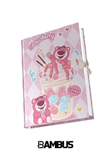 Bambus Home Pandastic Character Locked Souvenir Daily Memory Notebook Star Kuromi Series Strawberry