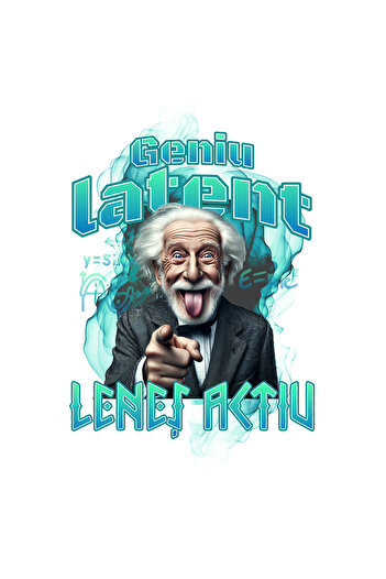 StoryGift Romania Sticker Eticheta 40CM Adeziv geniu latent lenes activ, matematica, haios cu Margini Albe, PVC