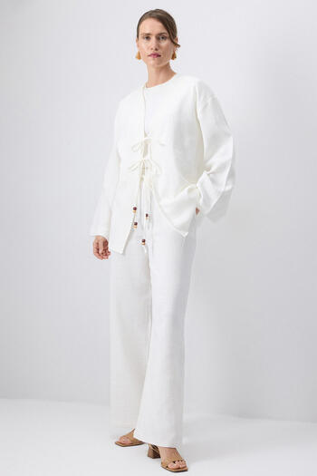 Touché Privé Front Tie Kimono Pants Suit