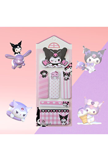 Fancy Space Kuromi Sanrio Disney Adhesive Note Paper Postit Pink