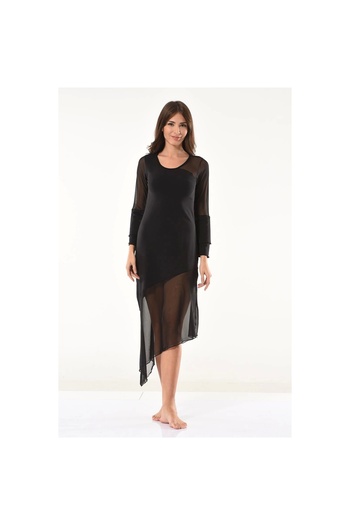 Narnuga Mi̇raxx Transparent Detailed Long Dress 958