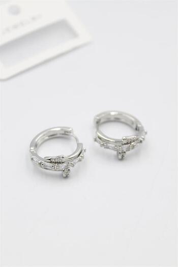 Royaleks Jewelled Stud Earrings - Silver
