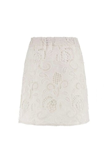 Guess Domitille Mini Embro Skirt Women's White Skirt W5Gd1Swh521-G011
