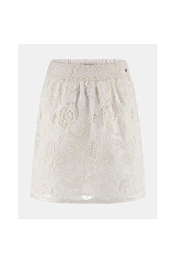 Guess Domitille Mini Embro Skirt Women's White Skirt W5Gd1Swh521-G011