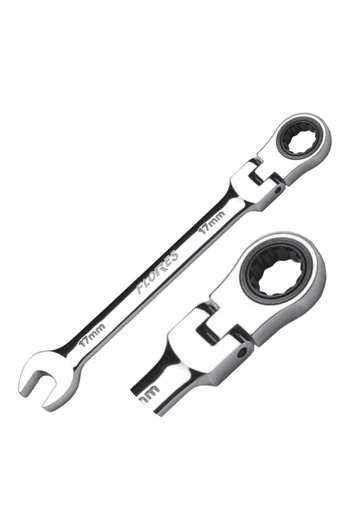 flores Adjustable combination wrench with ratchet 23 mm