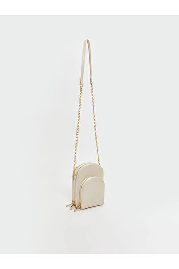 LC Waikiki Lcw Accessories Beige Leather Look Women's Shoulder Bag