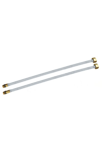 flores Metallic water connection, made of bronze with stainless steel, 1/2, 400 mm, Fi, 2 pcs / set