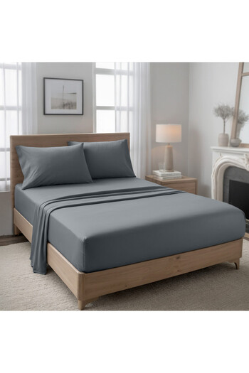 Hotel Linen Klub 3-Piece Microfiber Twin (120x200cm) Plain Fitted Sheet Set