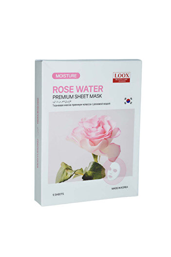 LUX Luxury Rose Water Mask for Freshness and Hydration for Your Skin 5 Pieces