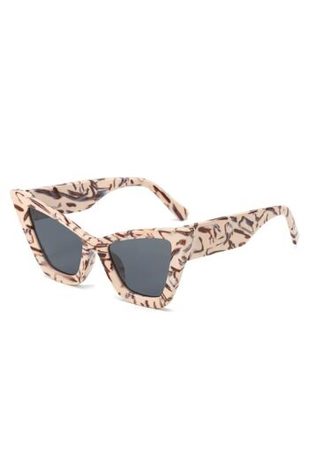REDz Accessories Sunglasses, Boho Cat-Eye, Fashion, UV400 Protection, Cream