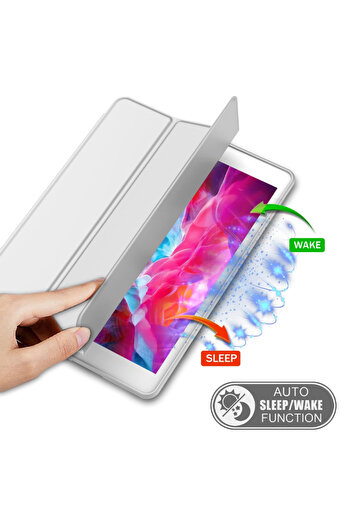 REDz Accessories Book Case with Pen Holder for Apple iPad Mini 4/5, Full Protection, Foldable, Gray